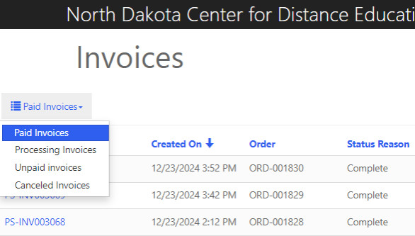 Invoice Payment Process Option 1