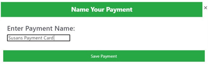 Name Your Payment Method Second Page