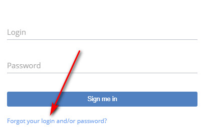 "Forgot Password Step 1"